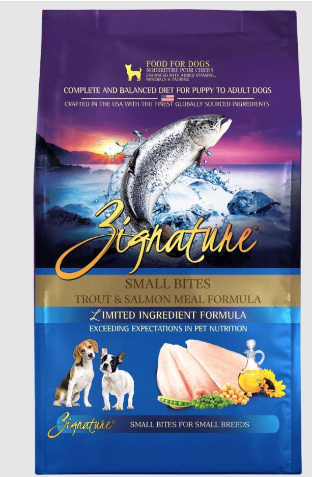 Zignature Dog Dry GF Small Bites Trout & Salmon Formula