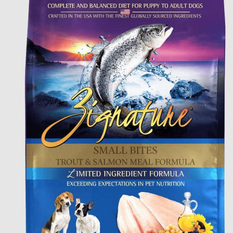 Zignature Dog Dry GF Small Bites Trout & Salmon Formula
