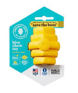 Project Hive Dog Toy Stuffable Hive Floating Yellow