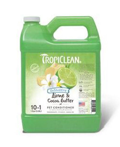 Tropiclean Conditioner Lime & Cocoa Butter Deshedding Gallon