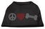 Peace Love Bone Rhinestone T-shirt - Mr Mochas Pet Supplies