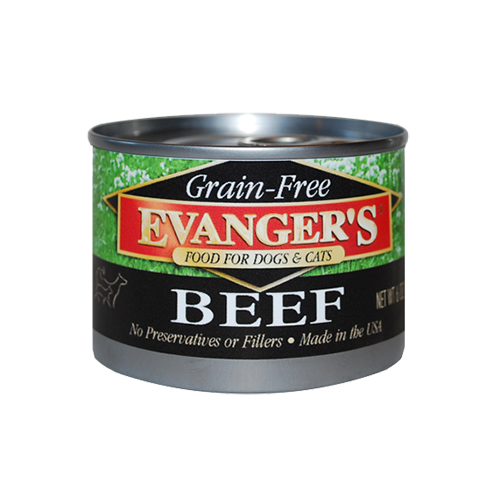 Evanger's Can GF Beef 6oz - Mr Mochas Pet Supplies