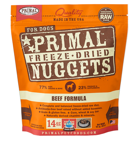 Primal Dog FD Nugget Beef - Mr Mochas Pet Supplies