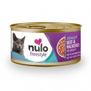 Nulo™ Freestyle™ Minced Beef & Mackerel Recipe in Gravy Cat & Kitten Food 3 Oz - Mr Mochas Pet Supplies