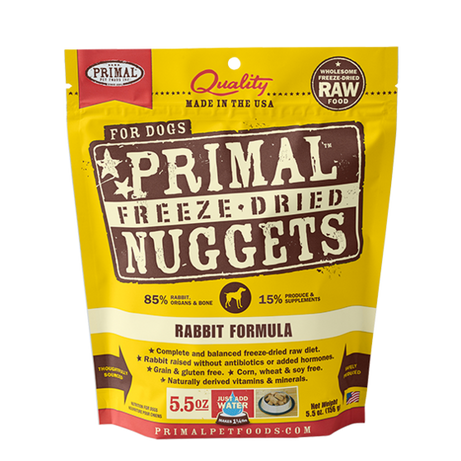 Primal Dog FD Nugget Rabbit - Mr Mochas Pet Supplies