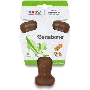 Benebone Wishbone Peanut Butter - Mr Mochas Pet Supplies