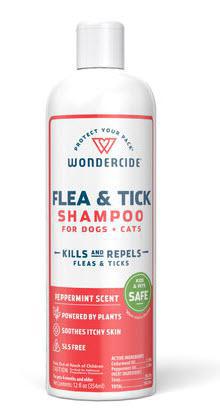 Wondercide Flea & Tick Shampoo Dog & Cat Peppermint 12 oz