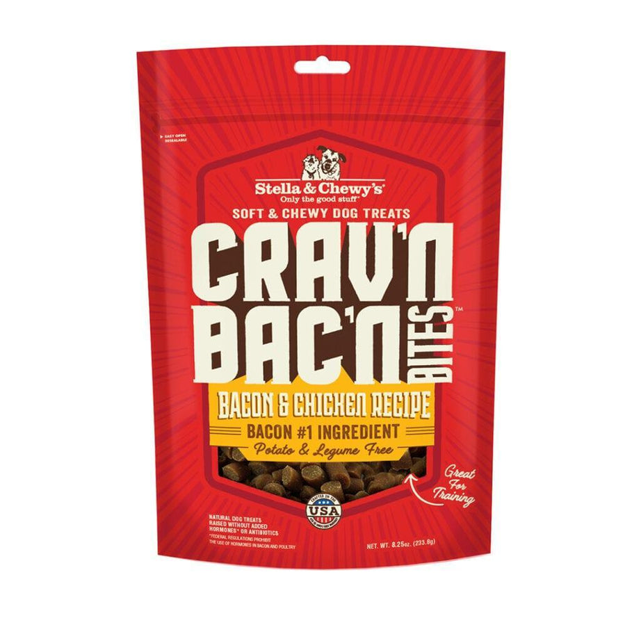 Stella & Chewys Dog Treat Crav'n Bites Bacon Chicken 8.25oz