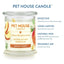 Pet House Candle Mango Peach 8.5 oz - Mr Mochas Pet Supplies