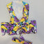 Floral vest harness Lavender with sunflowers Leash included