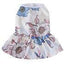 white dress with pink floyd type flowers - Mr Mochas Pet Supplies
