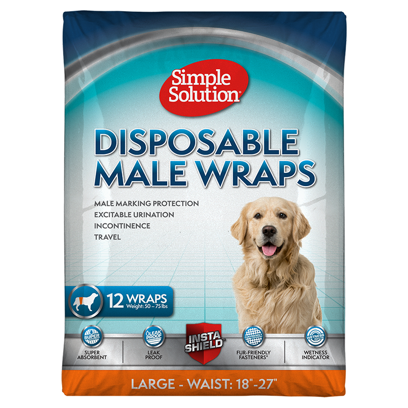 Simple Solutions Disposable Diapers Male Wrap - Mr Mochas Pet Supplies