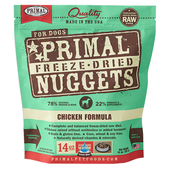 Primal Dog FD Nugget Chicken - Mr Mochas Pet Supplies