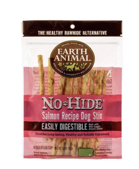 Earth Animal Dog Treat No Hide Salmon Chew