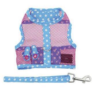 Flip Flop Cool Mesh Dog Harness Pink and Blue - Doggie Design