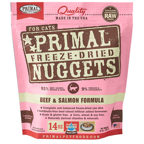 Primal Cat FD Nugget Beef & Salmon - Mr Mochas Pet Supplies