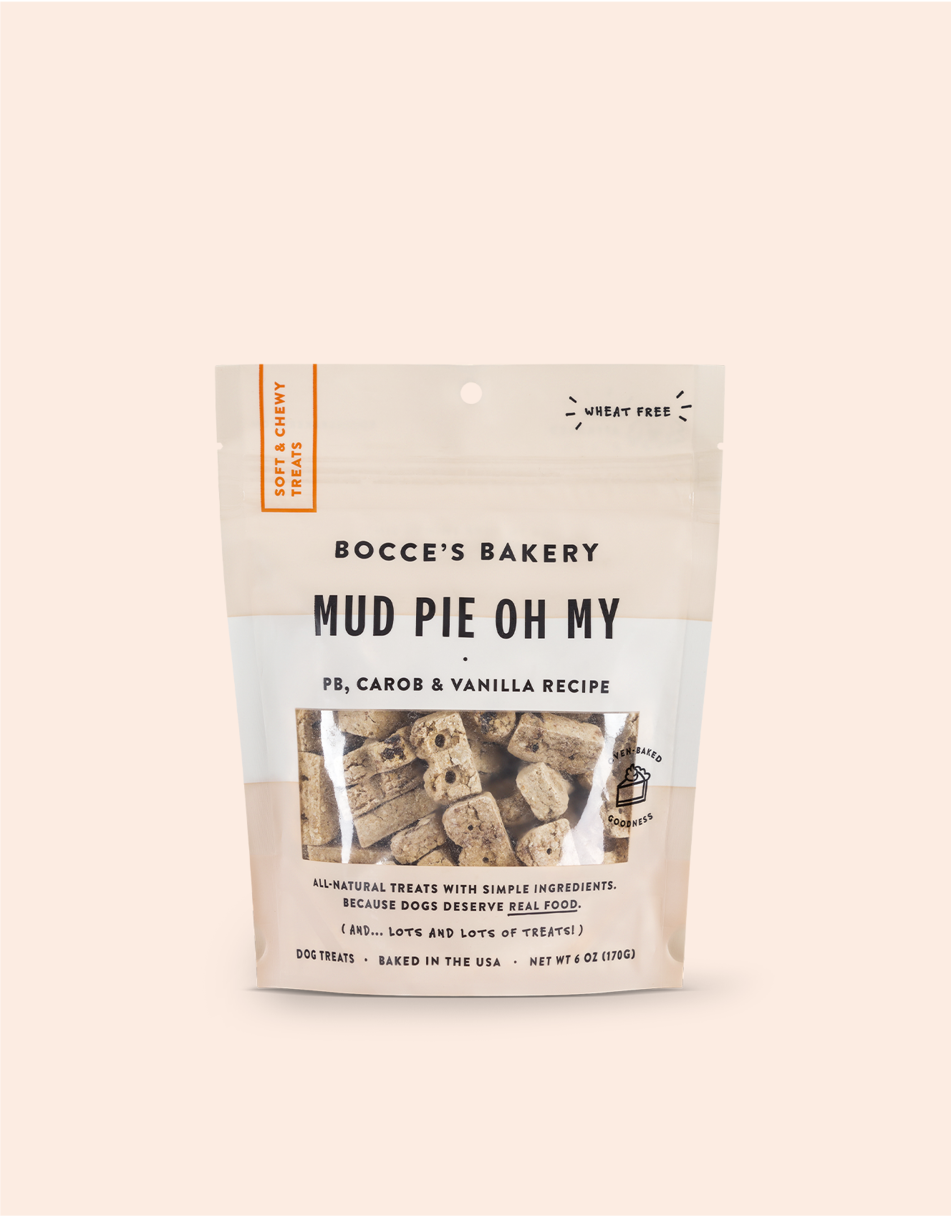 Bocce's Bakery Everyday Soft & Chewy Mud Pie Oh My 6 oz Bag