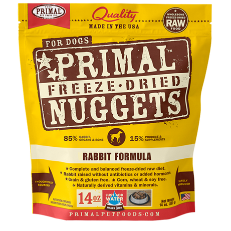 Primal Dog FD Nugget Rabbit - Mr Mochas Pet Supplies