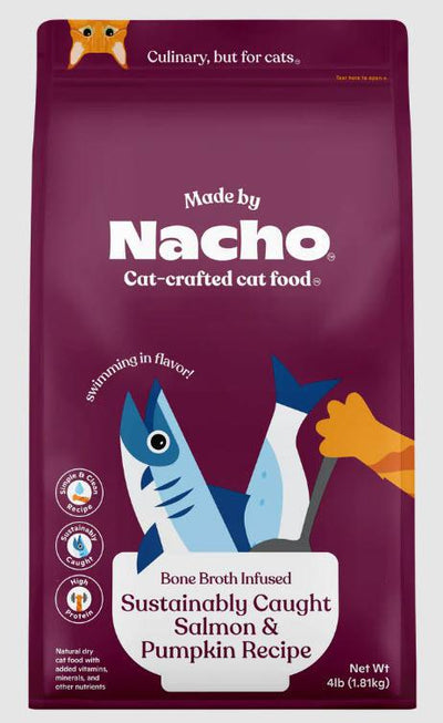 Nacho Bone Broth Infused Sustainably Caught Salmon & Pumpkin Cat