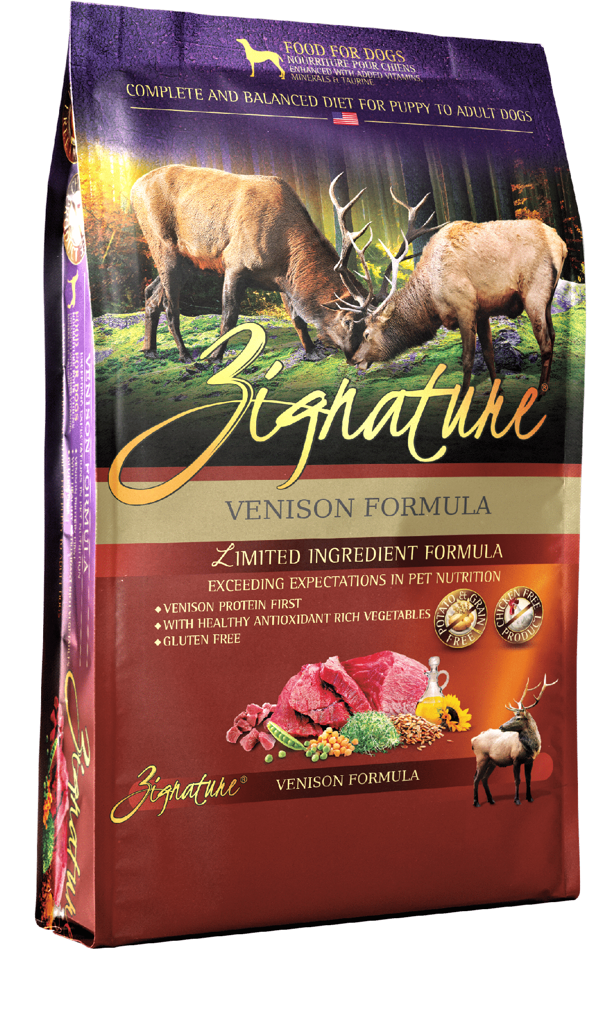 Zignature Dog Venison 4# - Mr Mochas Pet Supplies