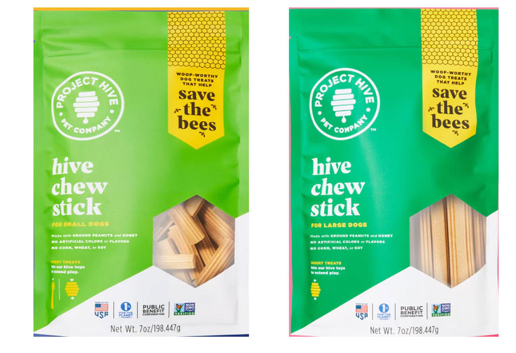 Project Hive Dog Treat Chew Stick Peanut & Honey