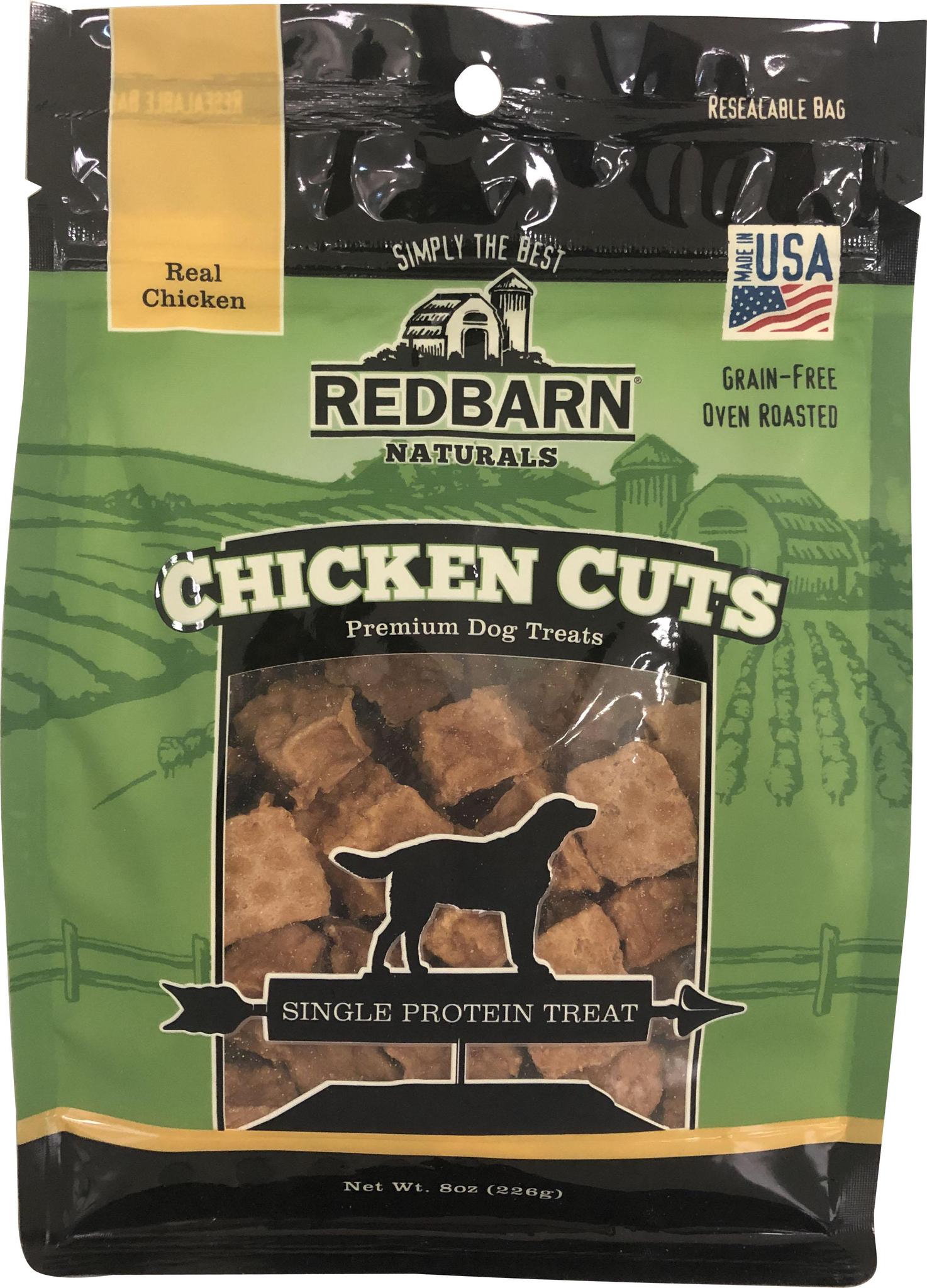 Red Barn Dog Treat Chicken Cuts 8 oz - Mr Mochas Pet Supplies