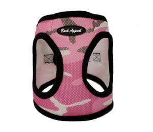 Bark Appeal Step In Harness Mesh Pink Camouflage - Mr Mochas Pet Supplies