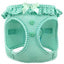 Step-in Teal Wht  Dog Harness - Teal Polka Dot Doggie Design
