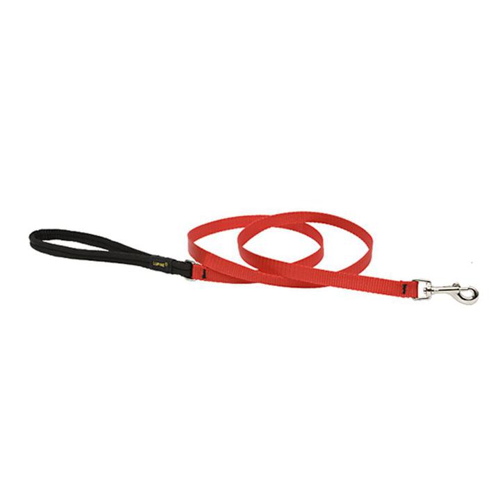 Lupine 1/2in Red 6ft Leash - Mr Mochas Pet Supplies