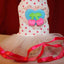 Pink Polka Dot Dress with apples - Mr Mochas Pet Supplies