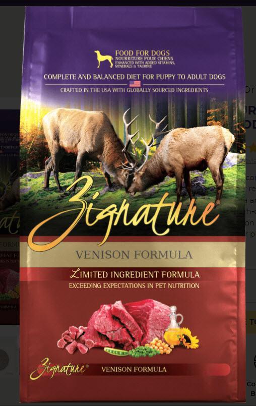 Zignature Dog Venison