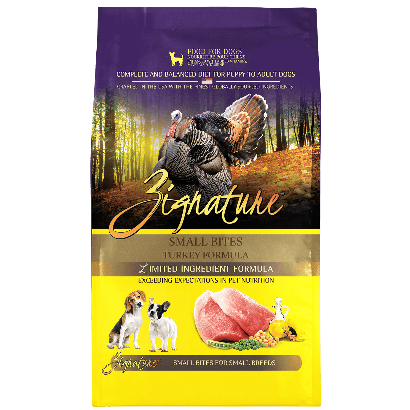 Zignature Small Bites Limited Ingredient Turkey Formula Dog Food