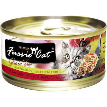 Fussie Cat Can Premium GF Tuna & Oceanfish in Aspic 2.82 oz - Mr Mochas Pet Supplies