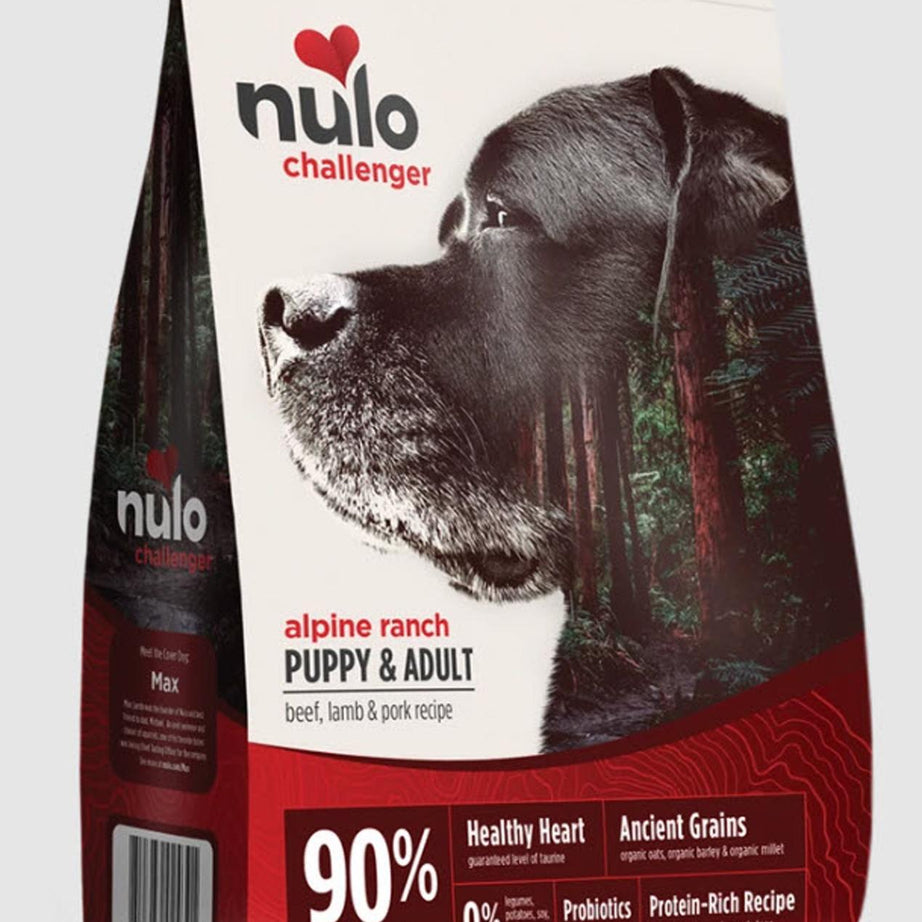 Nulo Challenger Puppy & Adult Dog High-Meat Grains - Beef, Lamb, & Pork