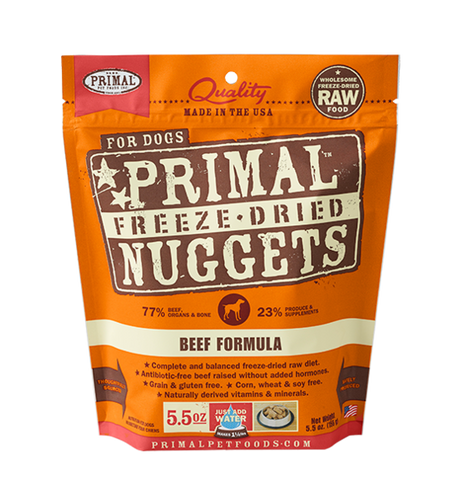 Primal Dog FD Nugget Beef - Mr Mochas Pet Supplies