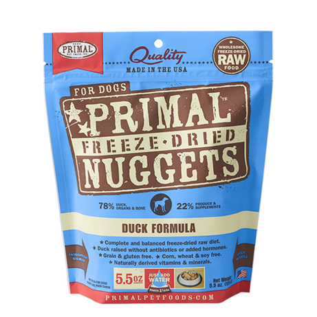 Primal Dog FD Nugget Duck - Mr Mochas Pet Supplies