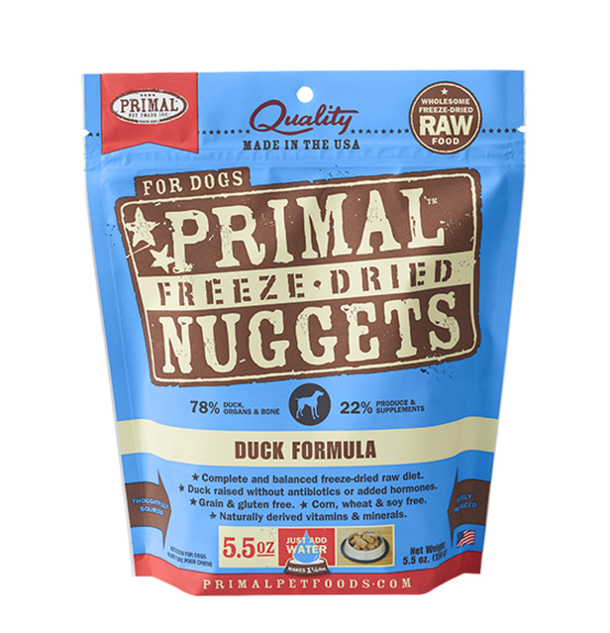 Primal Dog FD Nugget Duck - Mr Mochas Pet Supplies