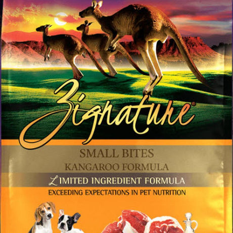 Zignature Dog Dry GF Small Bites Kangaroo Formula