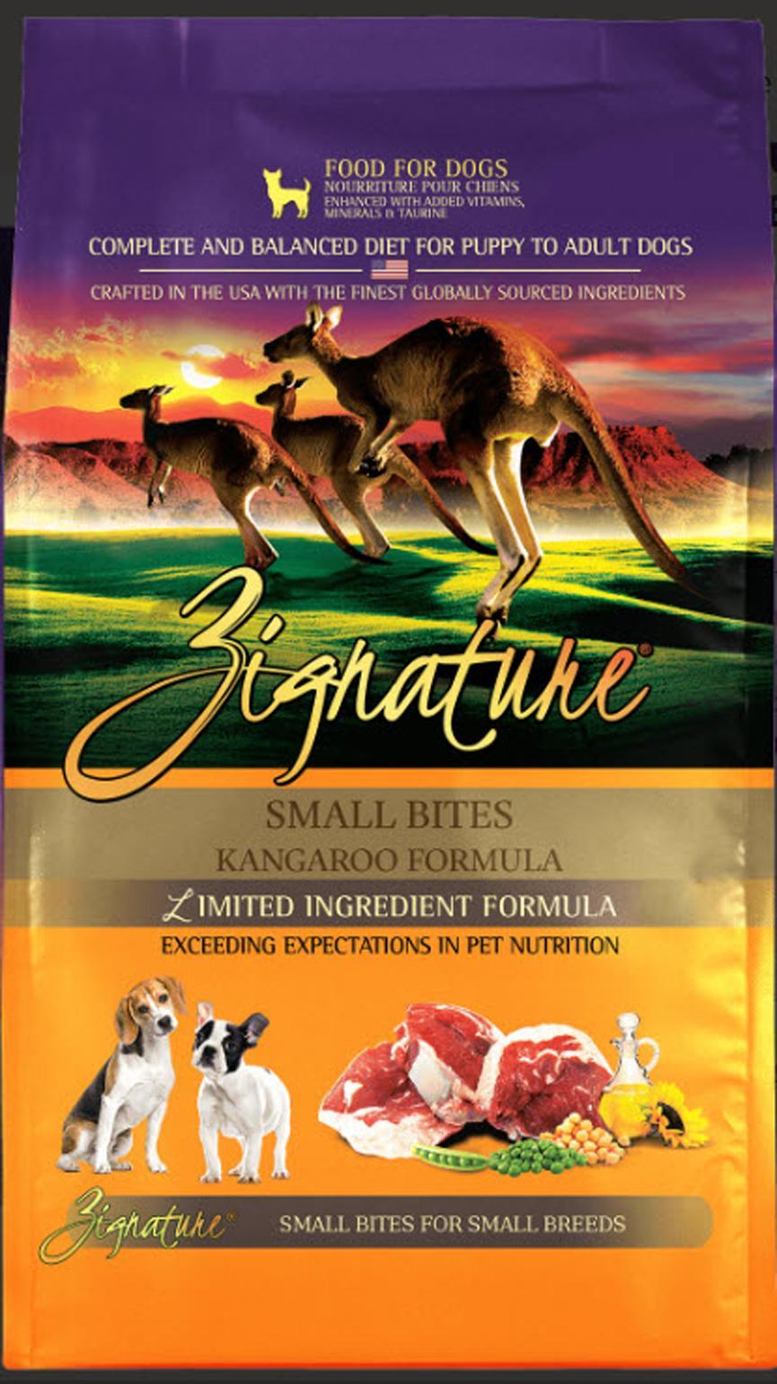 Zignature Dog Dry GF Small Bites Kangaroo Formula