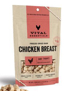 Vital Essentials Dog Treat FD Chicken Breast Diced 2.1oz