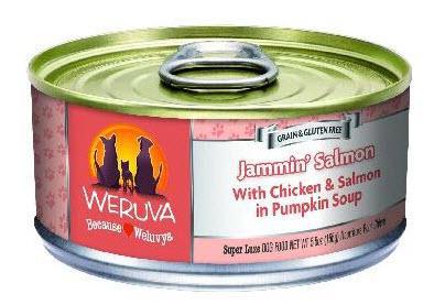 Weruva Dog Can Chicken and Salmon in pumpkin soup - Jammin Salmon