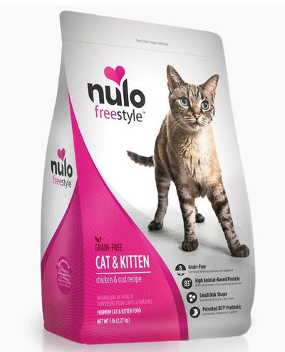 Nulo™ Freestyle™ High-Meat Kibble Grain Free Chicken & Cod Recipe Cat & Kitten Food