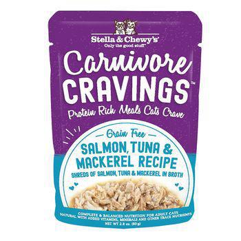 Stella & Chewy's Cat Carnivore Crav Sal Tuna Mack 2.8 Oz - Mr Mochas Pet Supplies