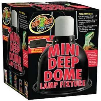 Zoo Med Mini Deep Dome Lamp - Mr Mochas Pet Supplies