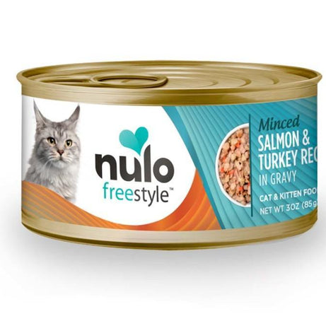 Nulo Minced Salmon & Turkey Recipe Canned Cat Wet Food 3 oz - Mr Mochas Pet Supplies